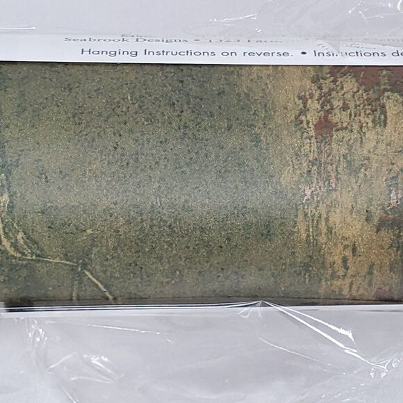 Seabrook Designs Vinyl Coated Wallpaper Abstract Brown Green Metallic Bronze - Picture 3 of 7